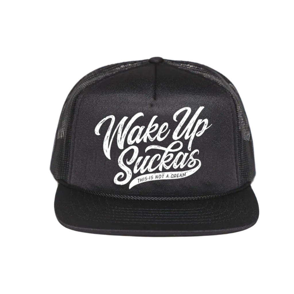 Wake Up Suckas OG Foamie Trucker Hat Black