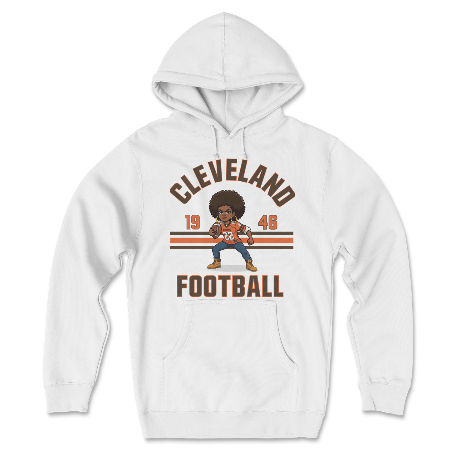 Cleveland Football Girl Hoodie