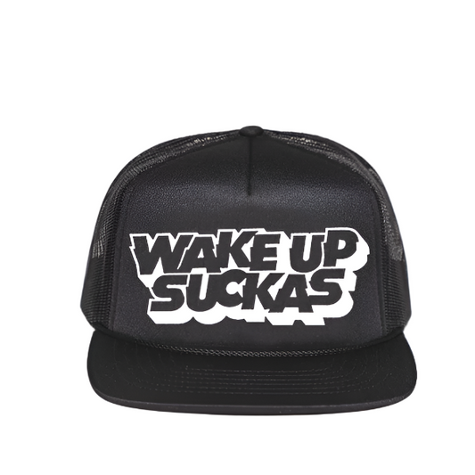 Big Face Black / White Electric Foamie Trucker Hat