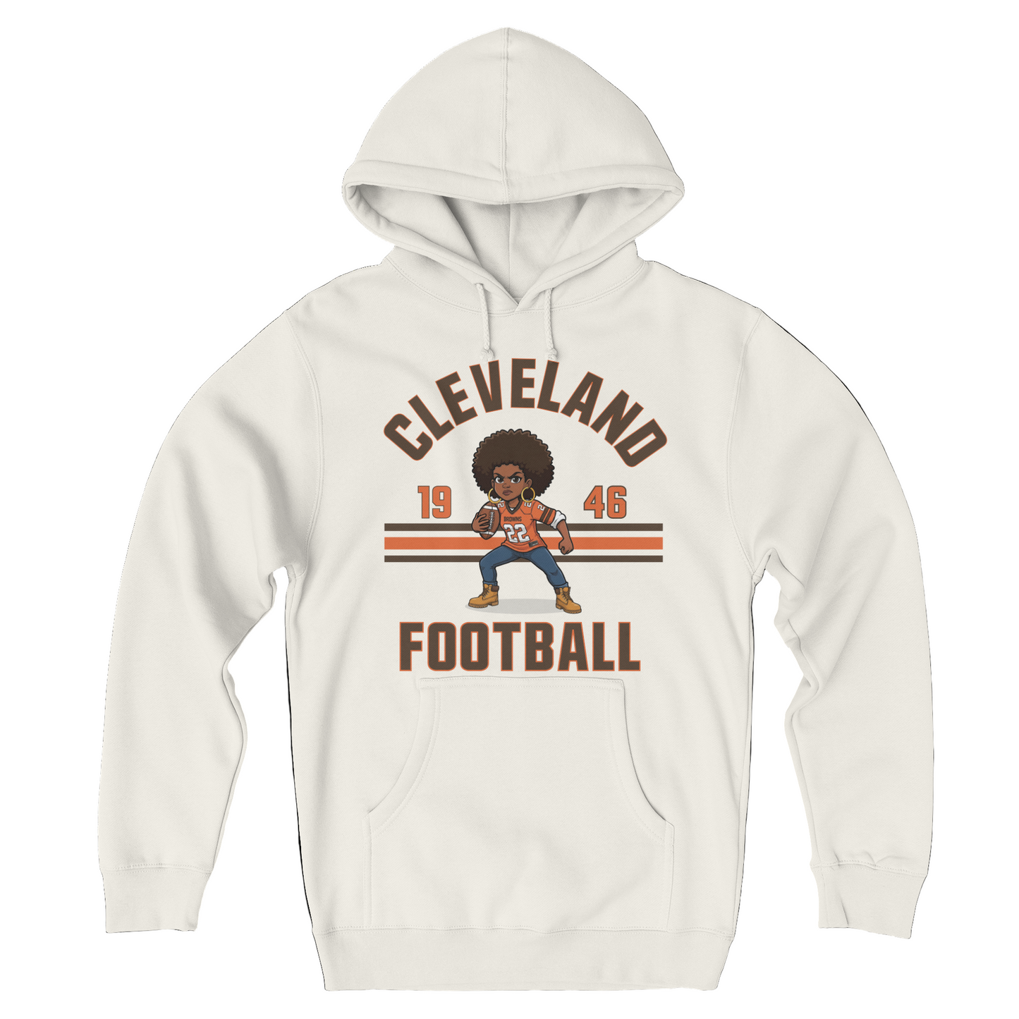 Cleveland Football Girl Hoodie